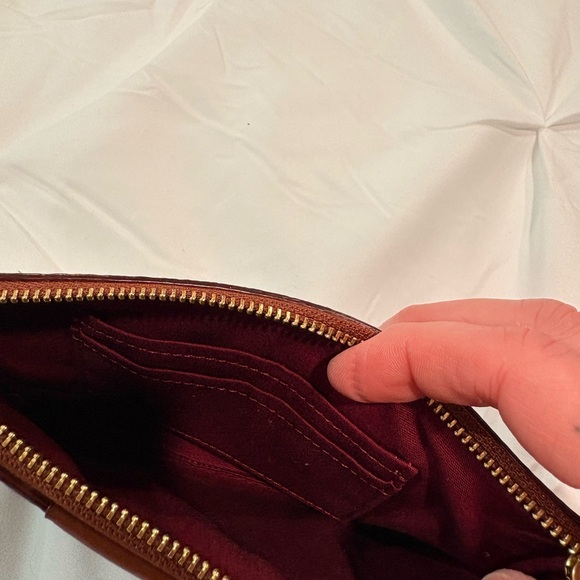 Coach Tan and Brown Signature wristlet - Picture 4 of 4